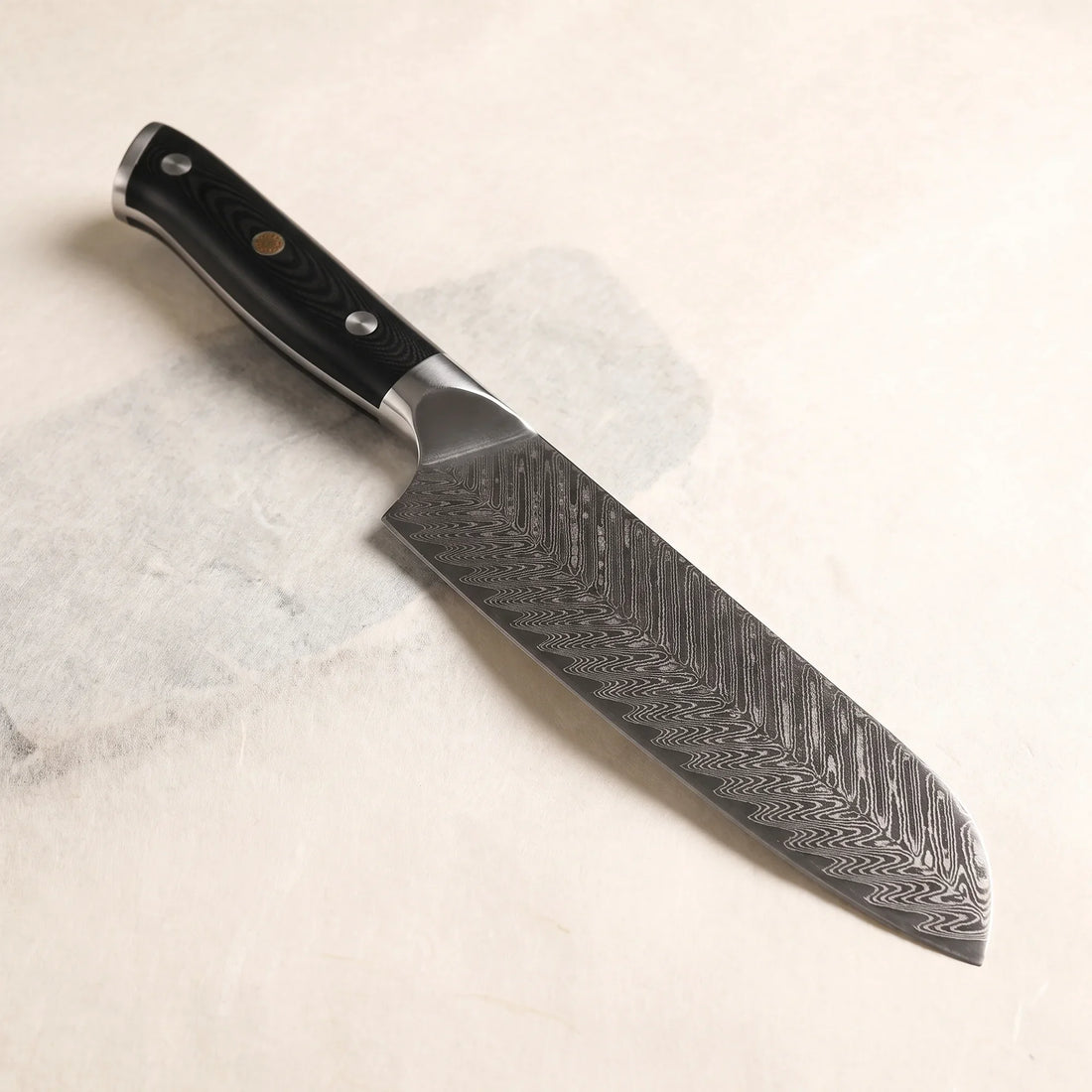 Damascus santoku knife