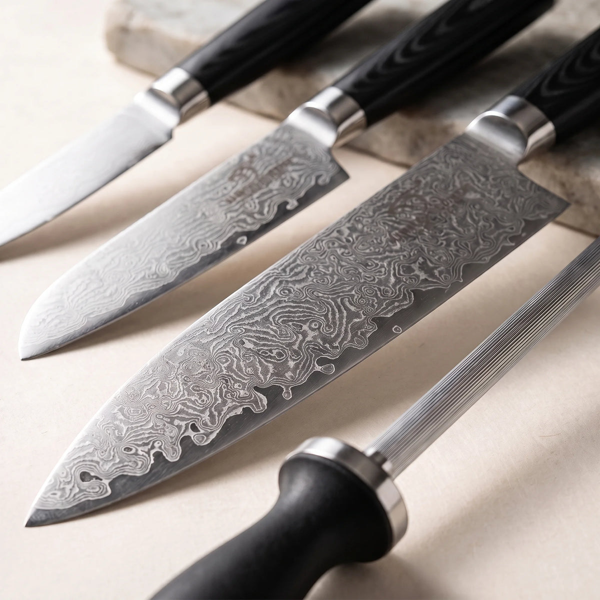 4-Piece Micarta Gift Set – Hochodo, blade and material detail