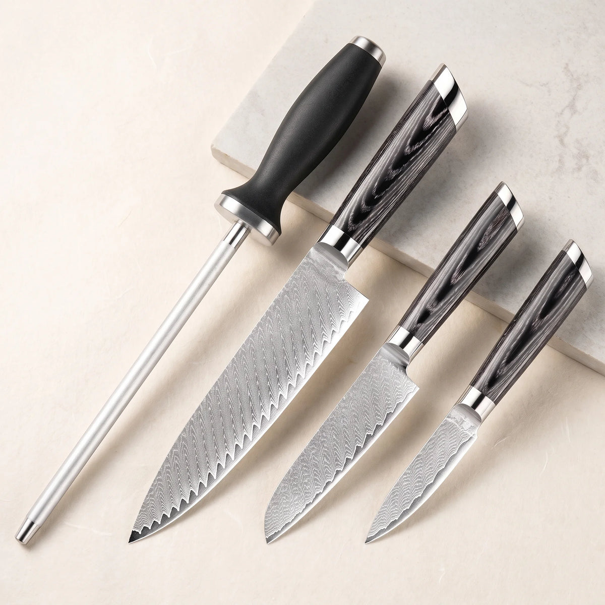 4-Piece Pakkawood Knife Set – Hochodo, main view