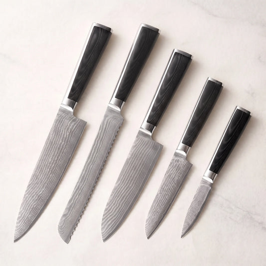 5-Piece Set with Bread Knife – Hochodo, main view