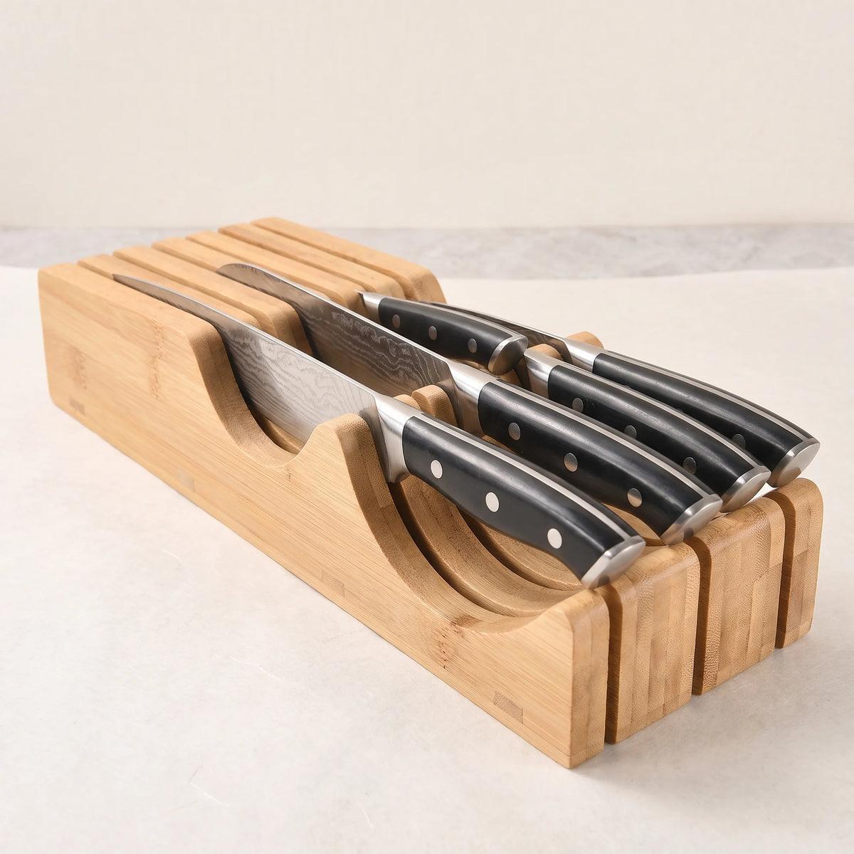 6-Piece In-Drawer Knife Set – Hochodo, three-quarter view