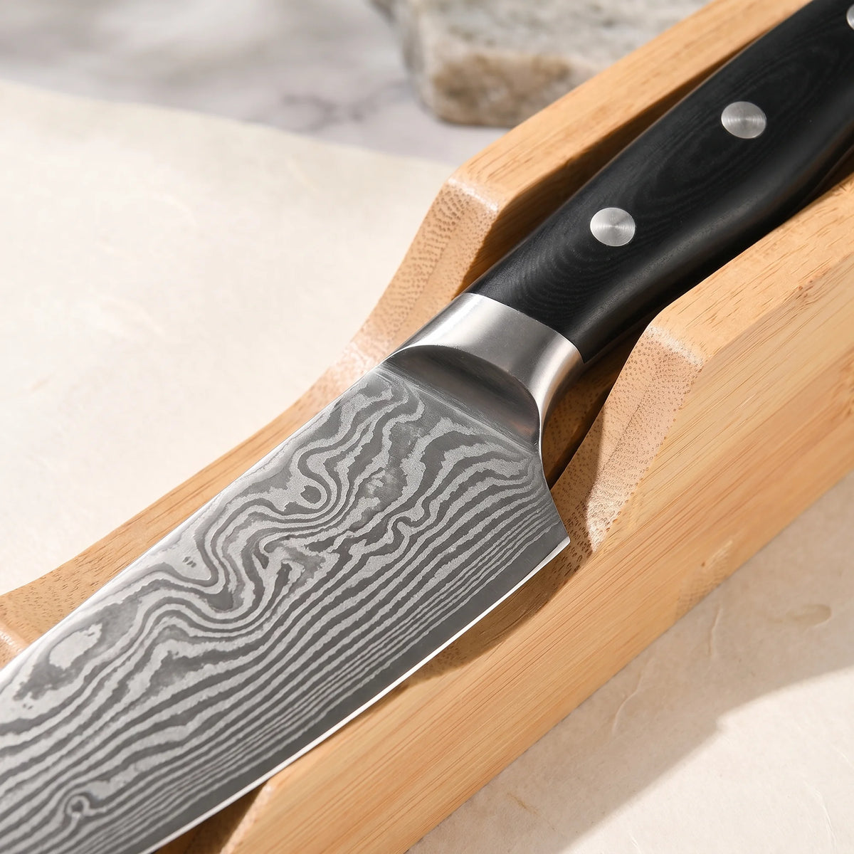 6-Piece In-Drawer Knife Set – Hochodo, blade and material detail