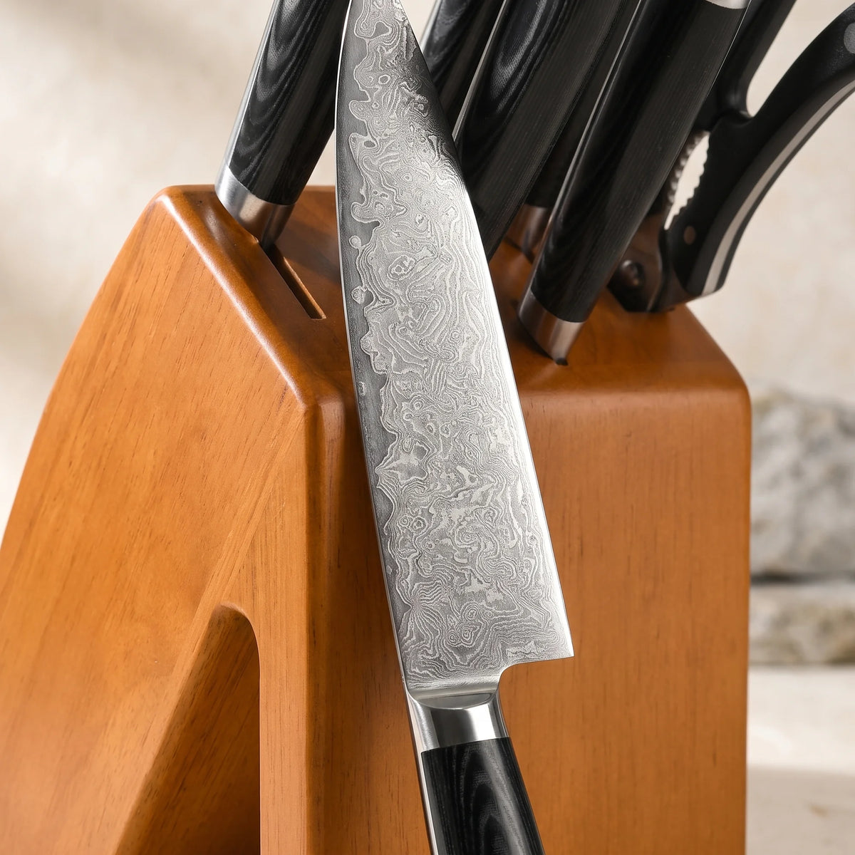 7-Piece Knife Block Set – Hochodo, blade and material detail