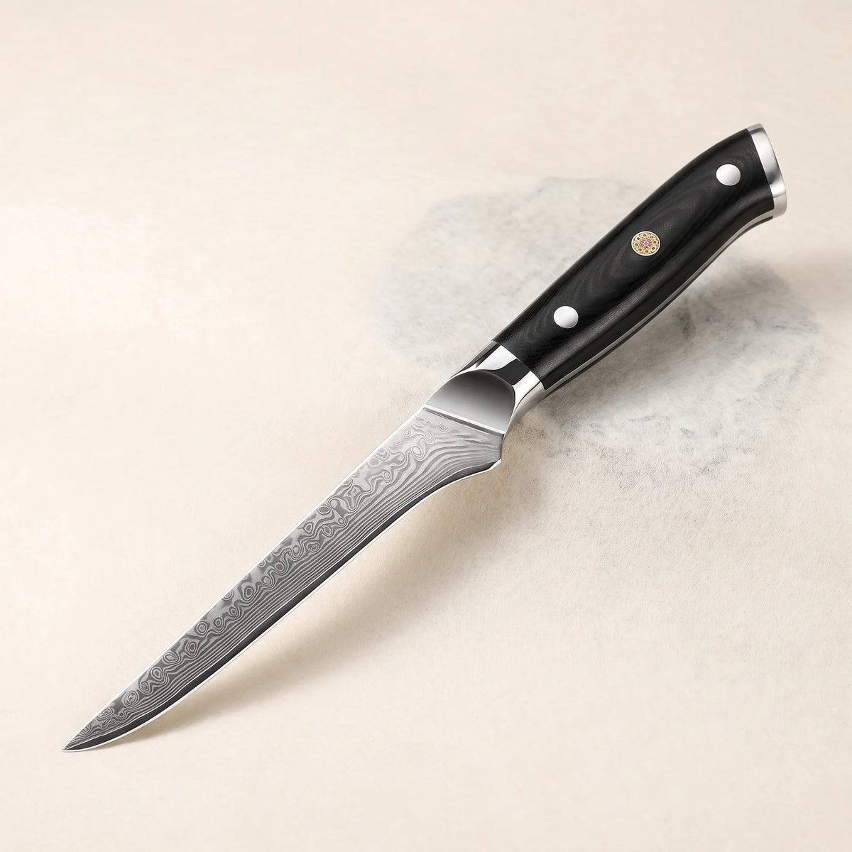 Damascus Boning Knife 6" – Hochodo, main view