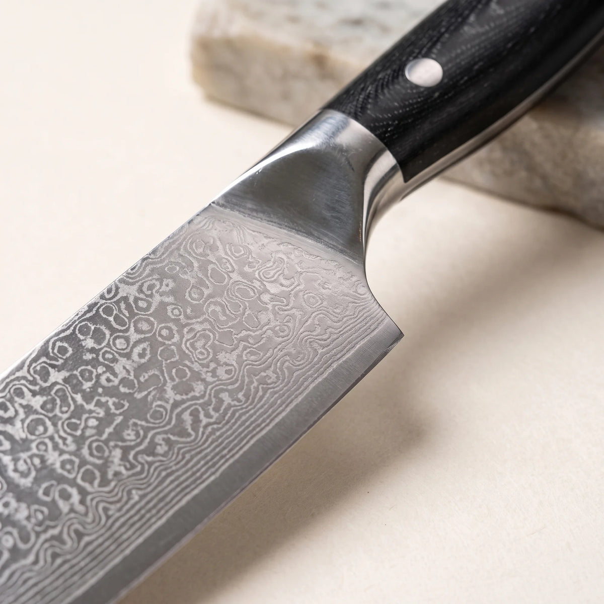 Compact Chef Knife 7.6" – Hochodo, blade and material detail