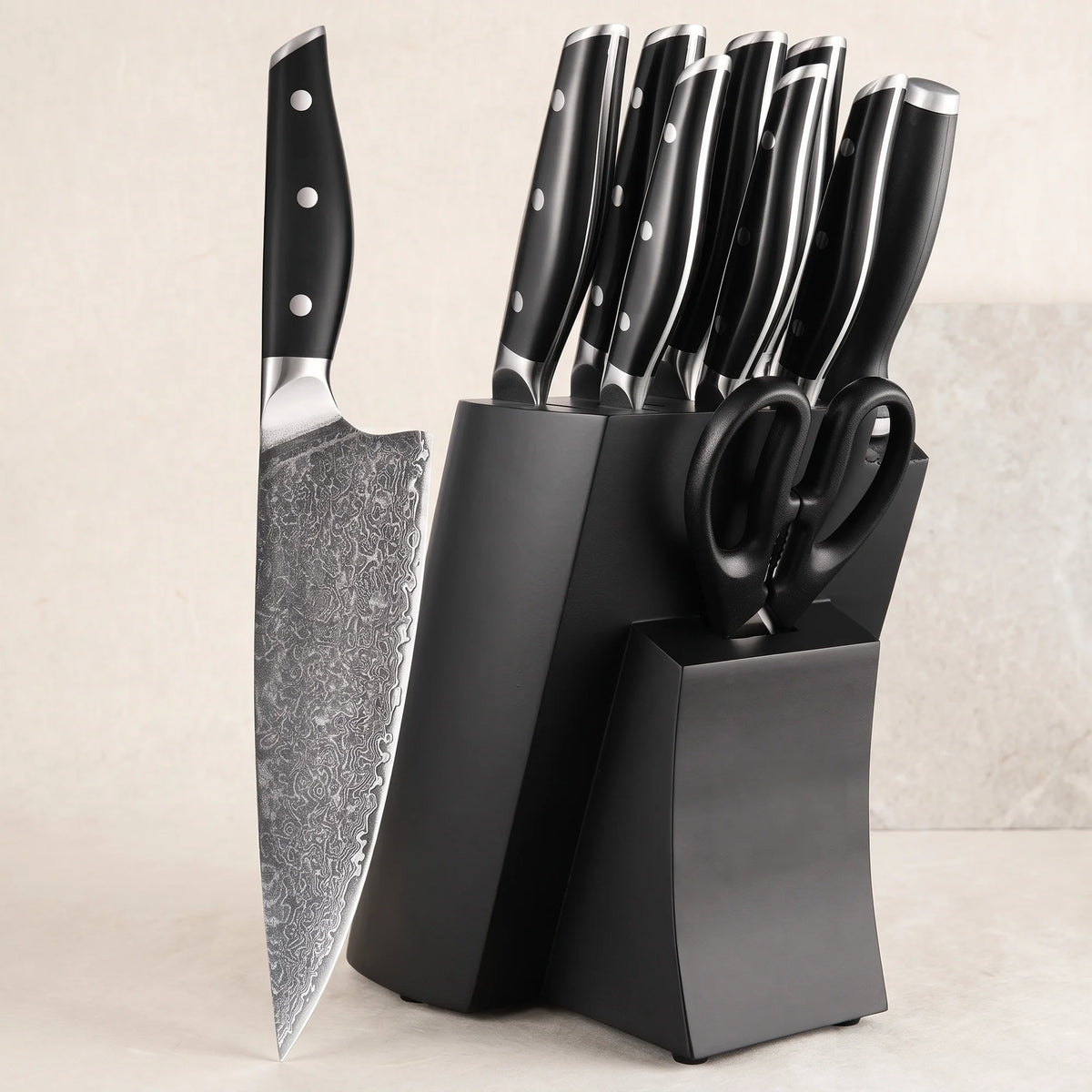Knife Block Set, 7 Knives – Hochodo, main view