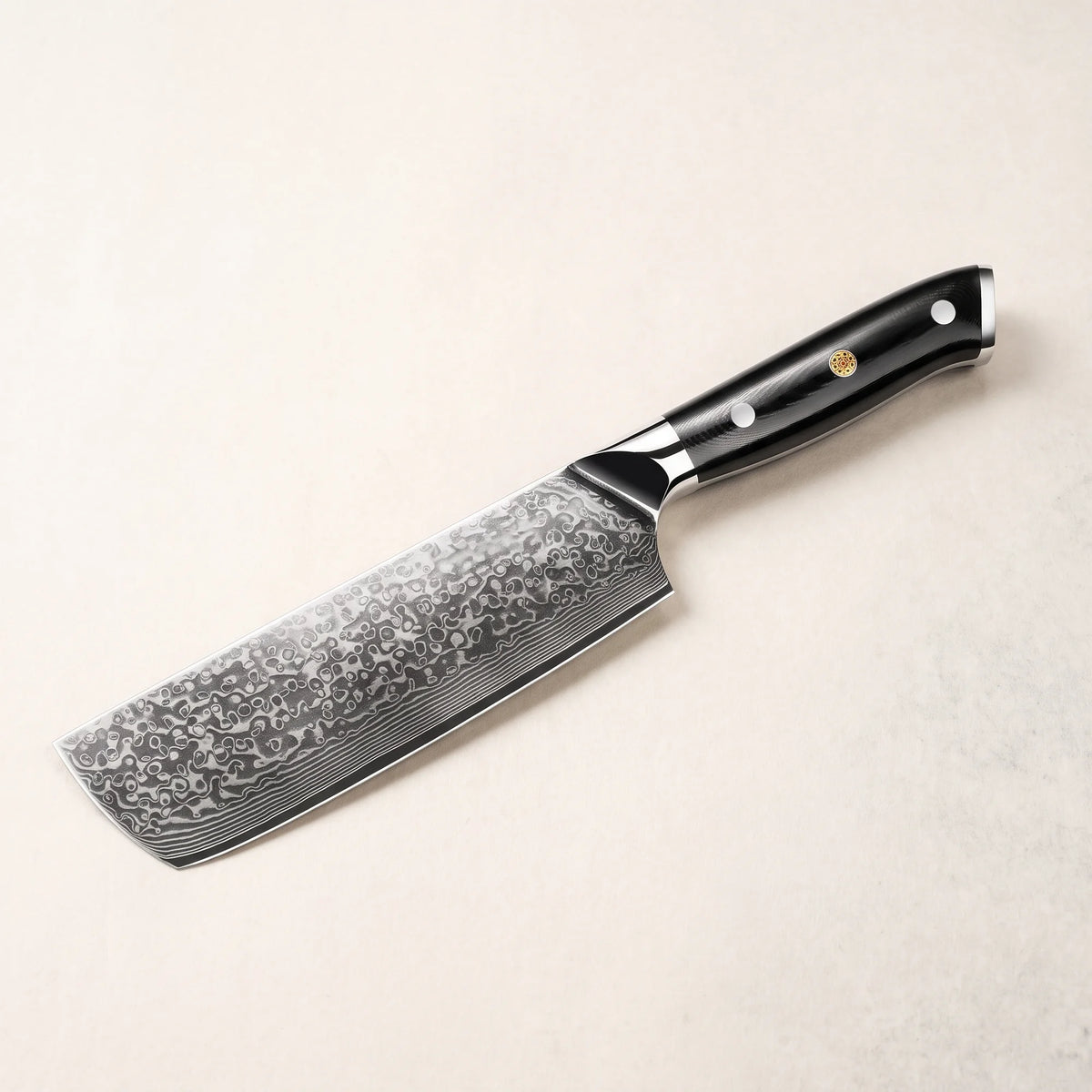 Damascus Nakiri Knife 7" – Hochodo, main view