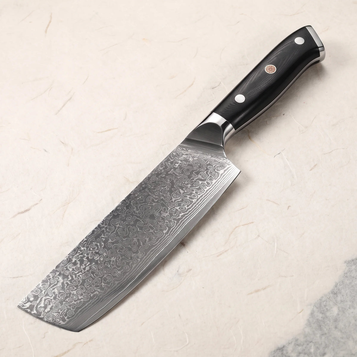 Hammered Nakiri Knife 7" – Hochodo, main view