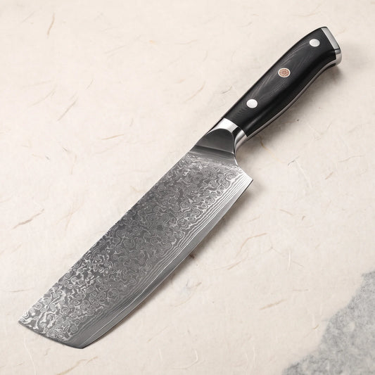 Hammered Nakiri Knife 7" – Hochodo, main view
