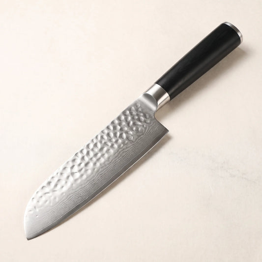 Hammered Santoku Knife 7" – Hochodo, main view