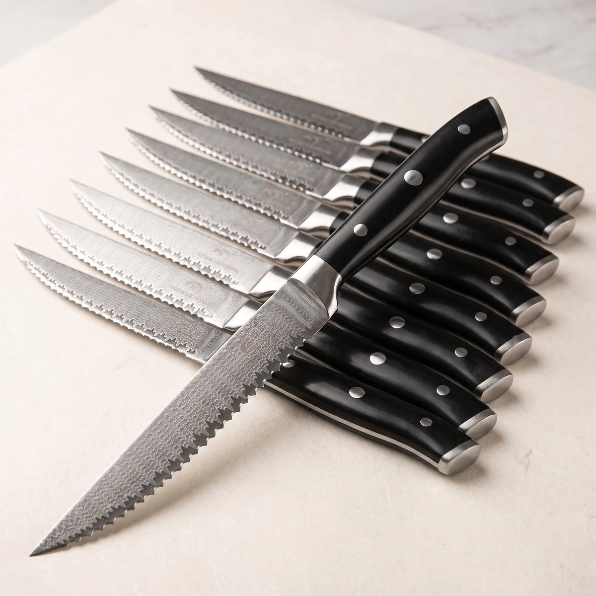 8-Piece Steak Knife Set – Hochodo, three-quarter view