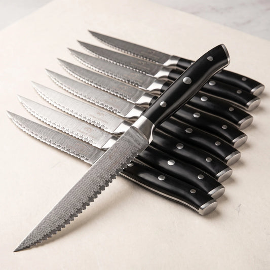 8-Piece Steak Knife Set – Hochodo, three-quarter view