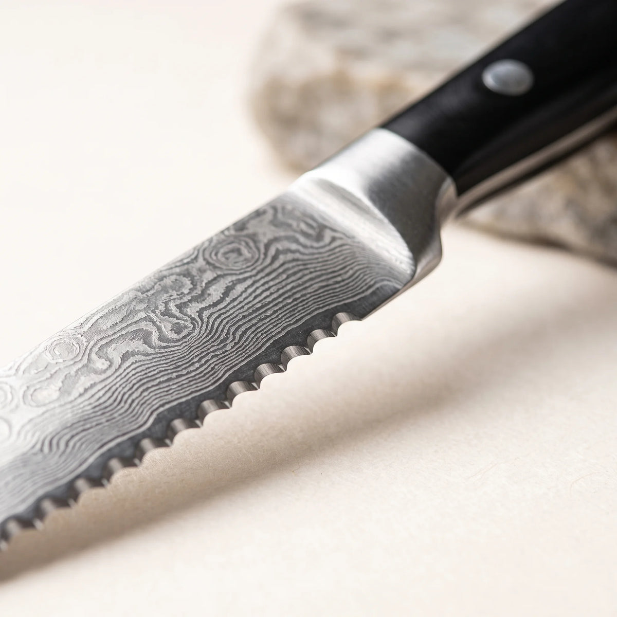 8-Piece Steak Knife Set – Hochodo, blade and material detail