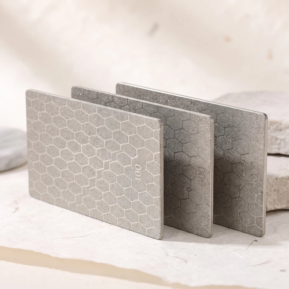Diamond Sharpening Plates – Hochodo, three-quarter view