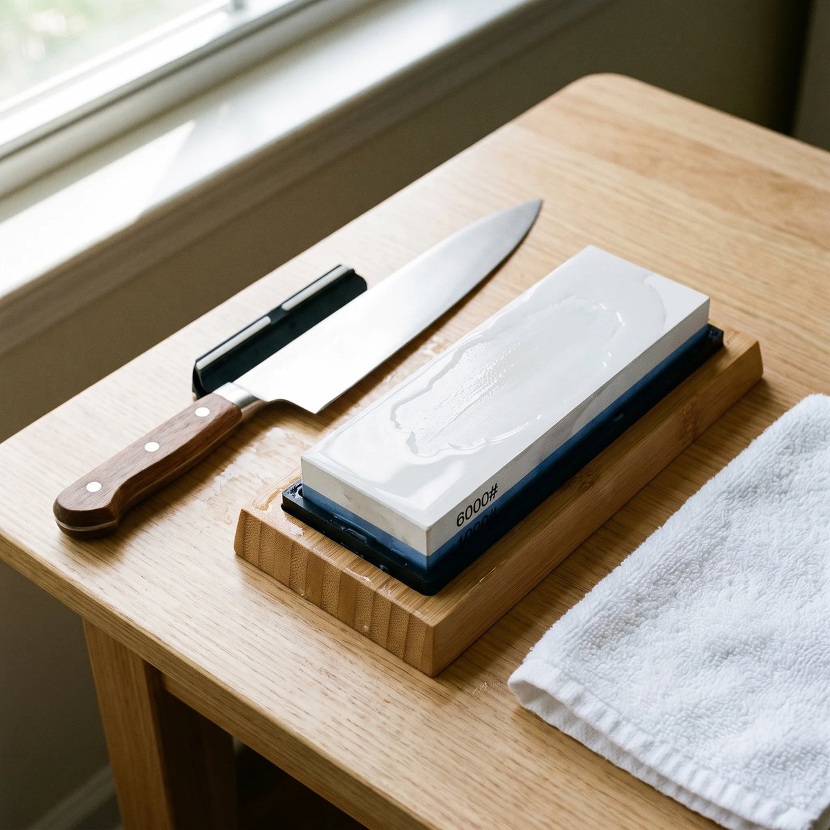 Whetstone Kit 1000/6000 – Hochodo, in use