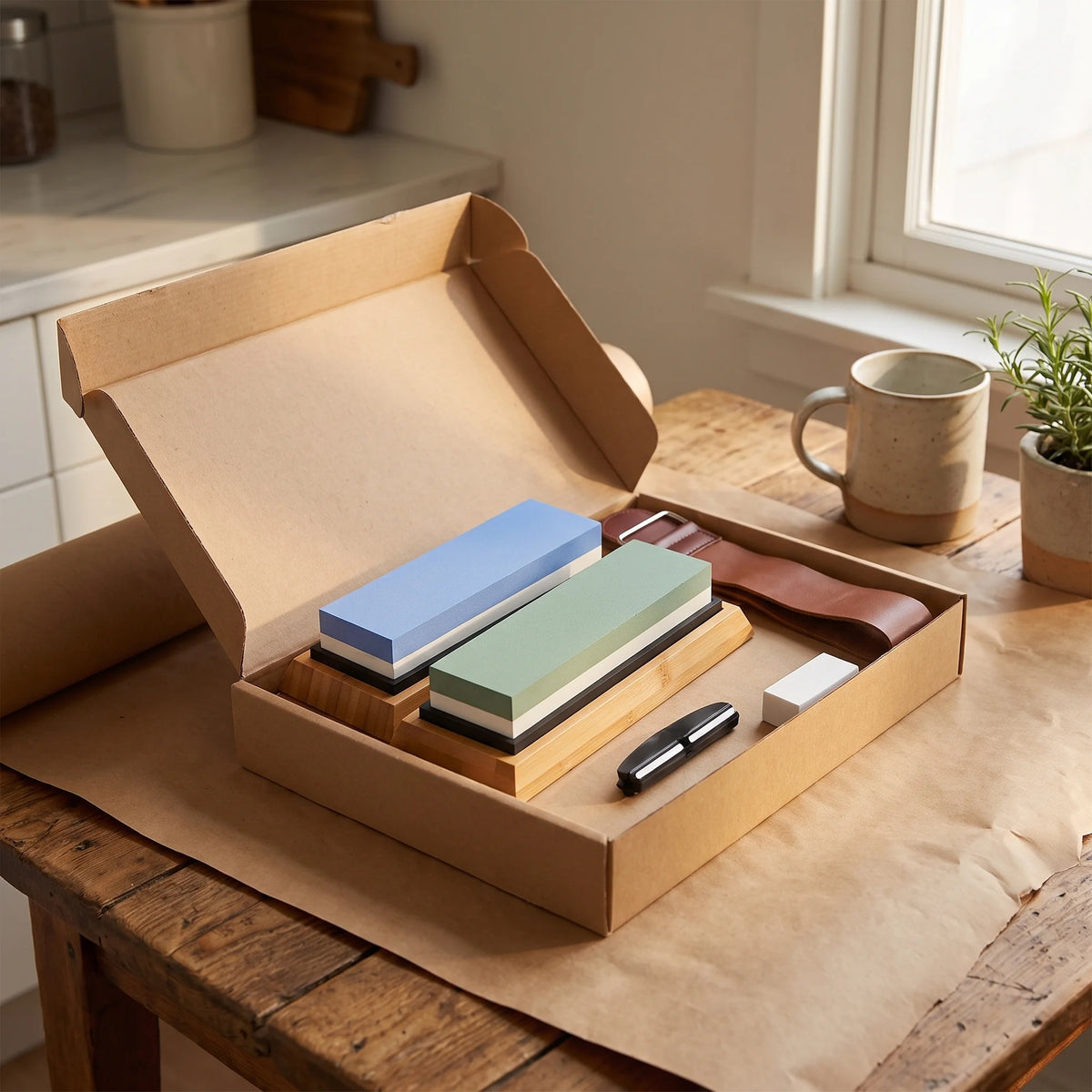 Whetstone Kit + Leather Strop – Hochodo, in the kitchen
