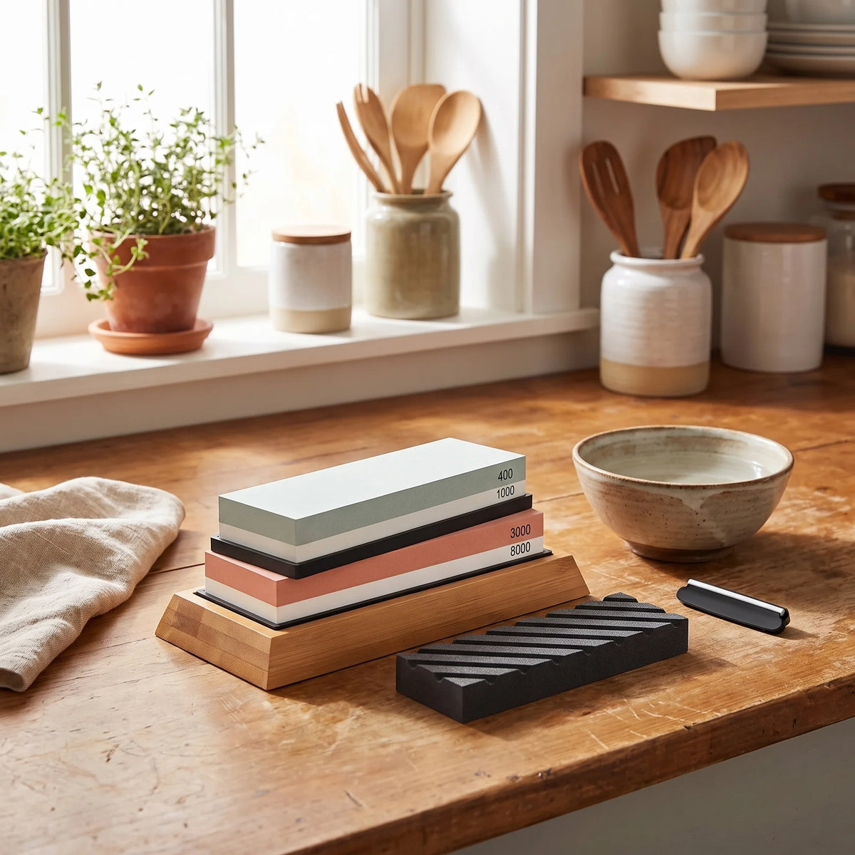 Whetstone Set, 4 Grits – Hochodo, in the kitchen